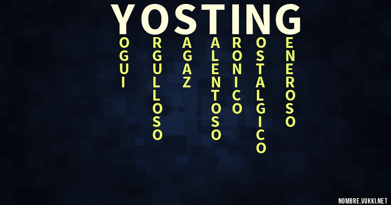 Acróstico yosting