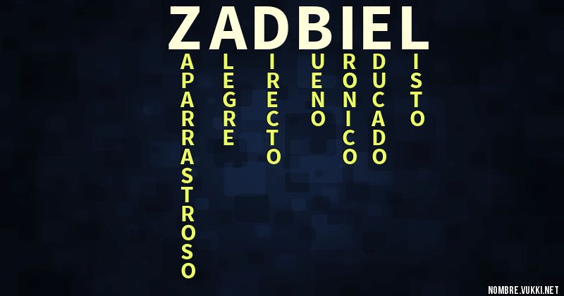 Acróstico zadbiel