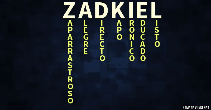 Acróstico zadkiel