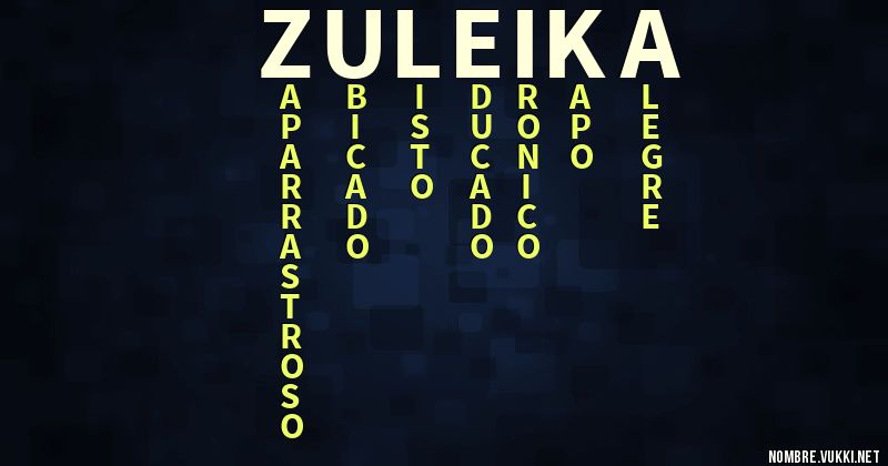 Acróstico zuleika