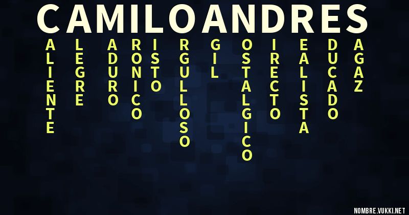 Acróstico camiloandres