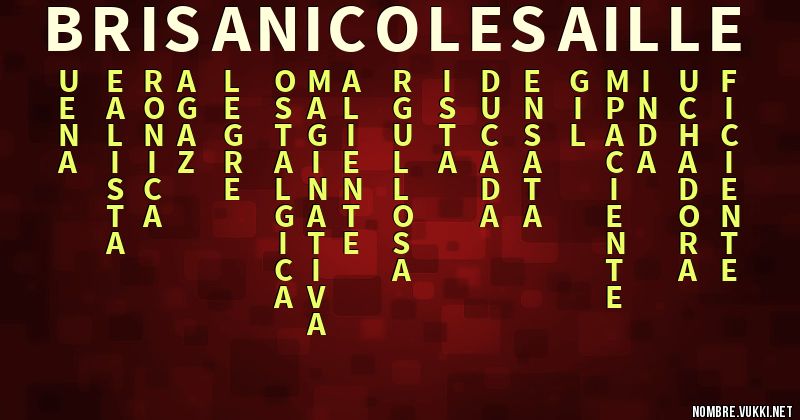 Acróstico brisa nicole saille