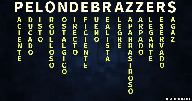 Acróstico pelon de brazzers