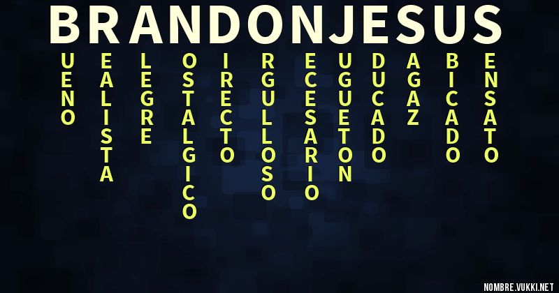 Acróstico brandon jesus