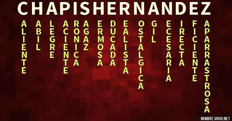 Acróstico chapis hernandez