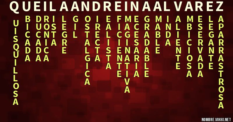 Acróstico queila andreina alvarez