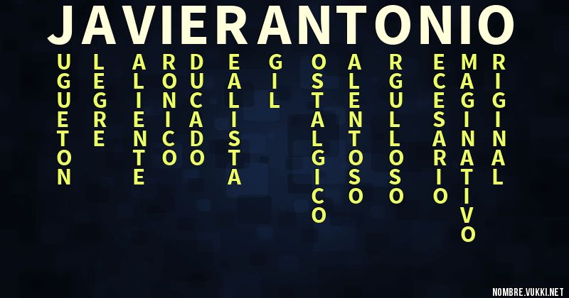 Acróstico javier antonio