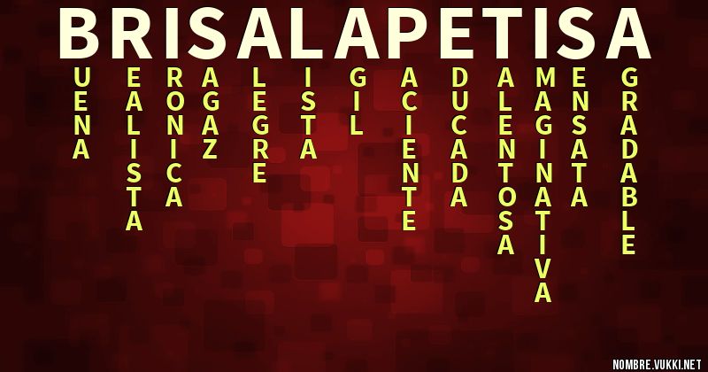 Acróstico brisa la petisa