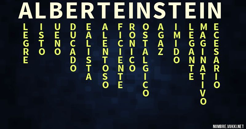 Acróstico albert einstein