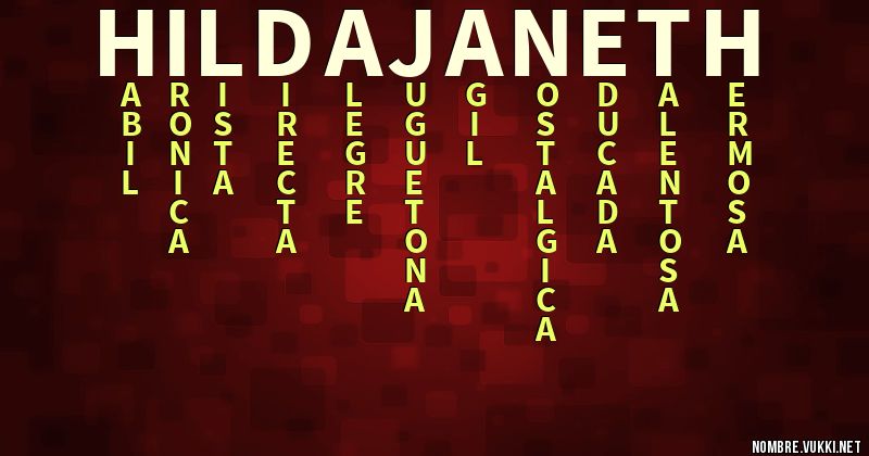 Acróstico hilda janeth