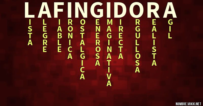 Acróstico la fingidora