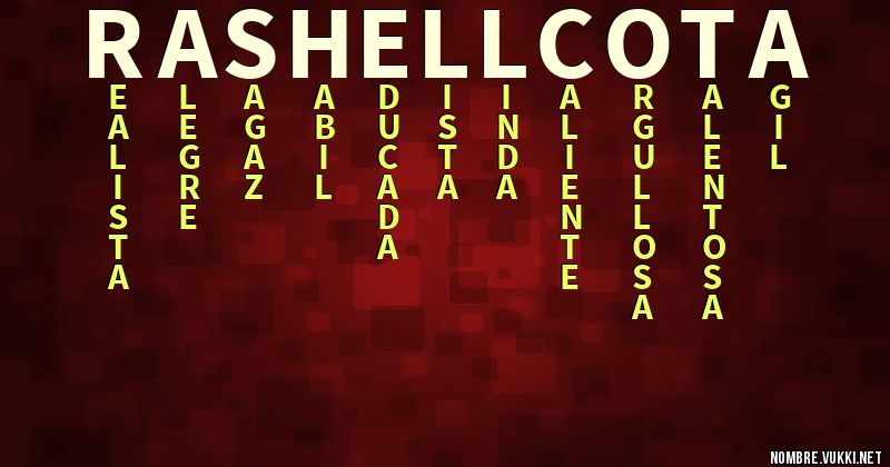 Acróstico rashell cota
