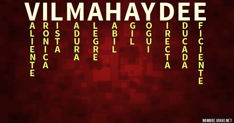 Acróstico vilma haydee