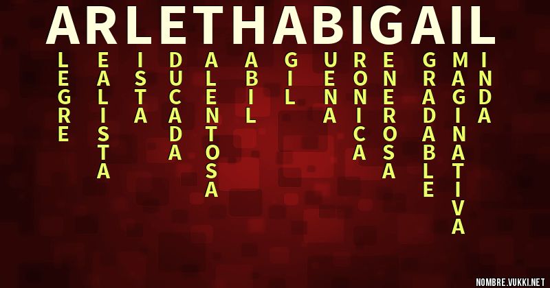 Acróstico arleth abigail