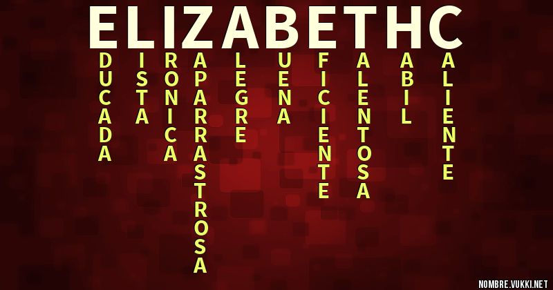Acróstico elizabeth ç