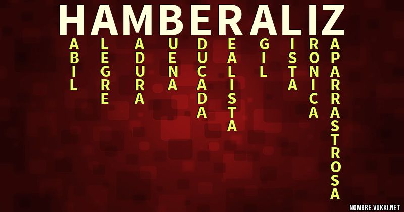 Acróstico hamberaliz