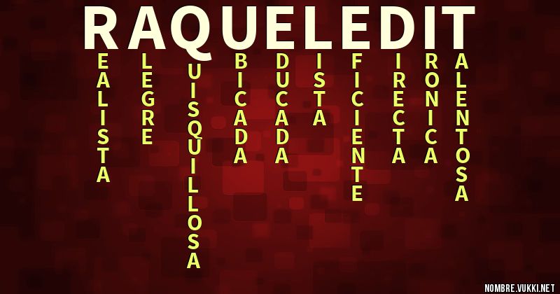 Acróstico raquel edit