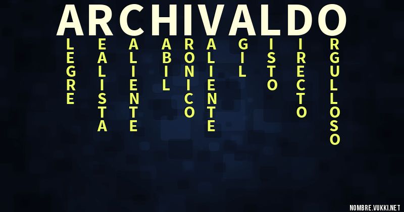 Acróstico archivaldo