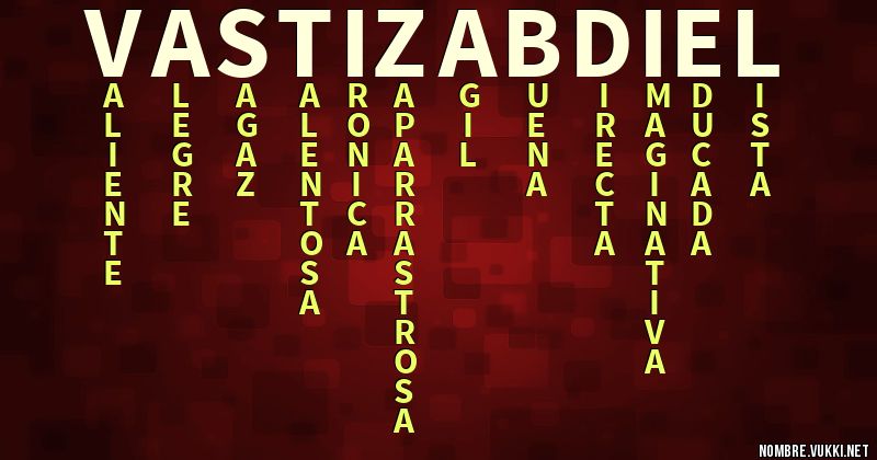 Acróstico vasti zabdiel