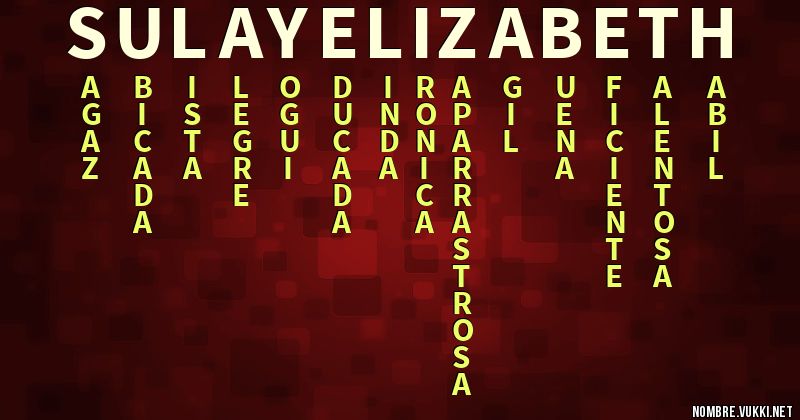 Acróstico sulay elizabeth
