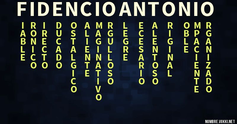 Acróstico fidencio antonio