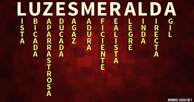 Acróstico luz esmeralda