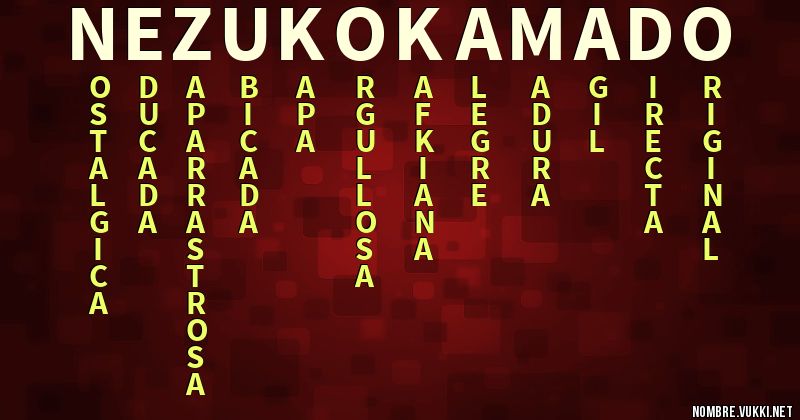 Acróstico nezuko kamado