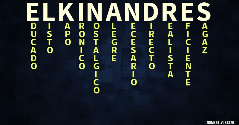 Acróstico elkin andres
