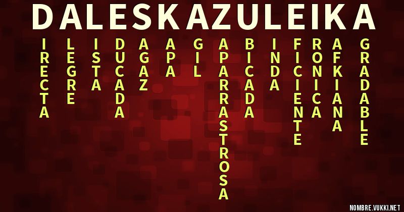 Acróstico daleska zuleika
