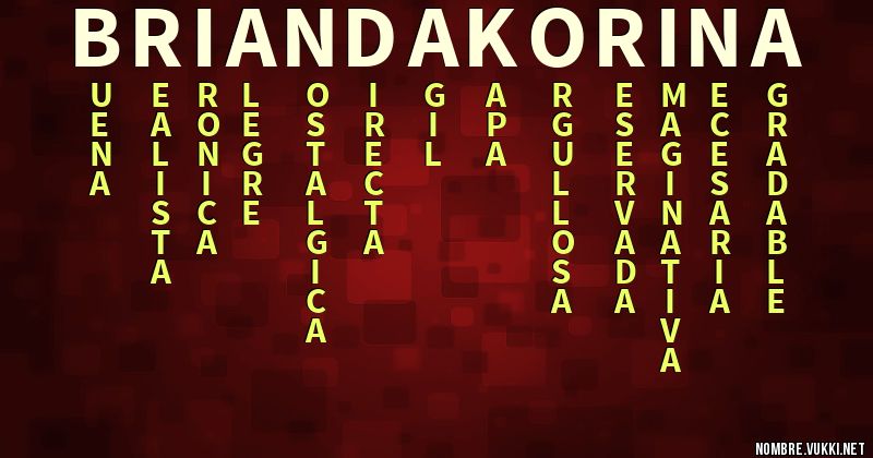 Acróstico brianda korina