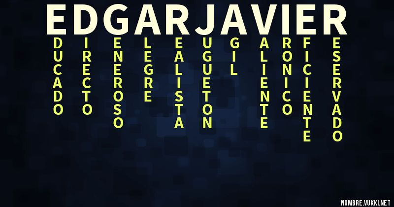 Acróstico edgar javier