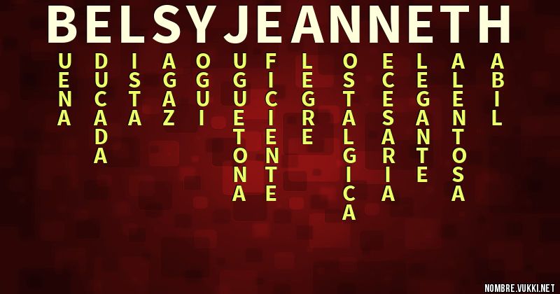 Acróstico belsy jeanneth