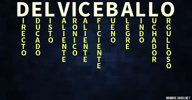 Acróstico delvi ceballo