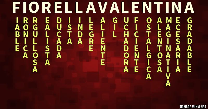Acróstico fiorella valentina