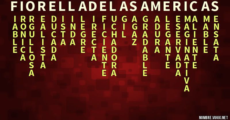 Acróstico fiorella de las americas