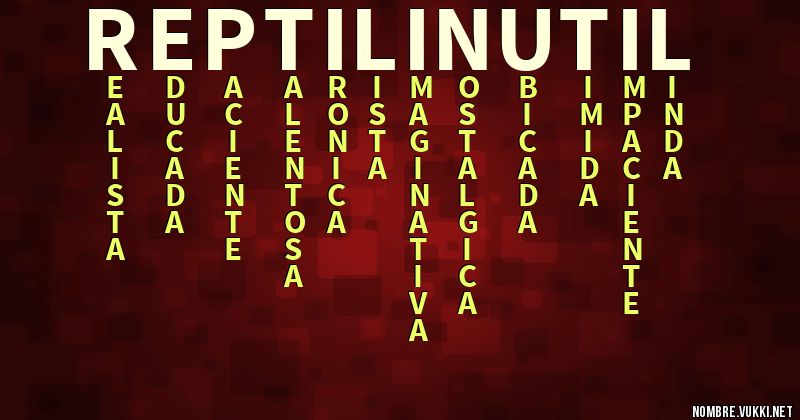 Acróstico reptil inútil