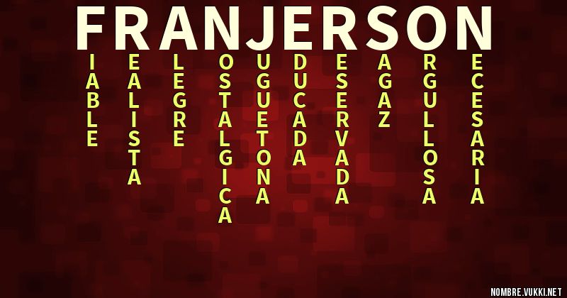 Acróstico franjerson