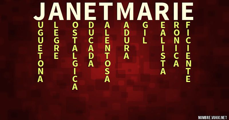 Acróstico janetmarie