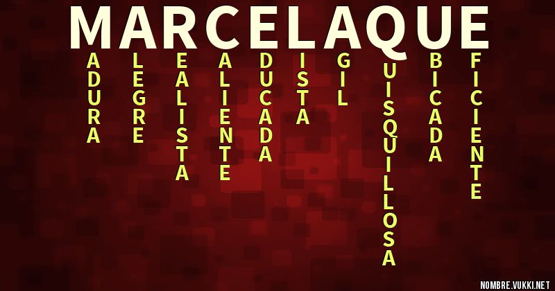 Acróstico marcela que