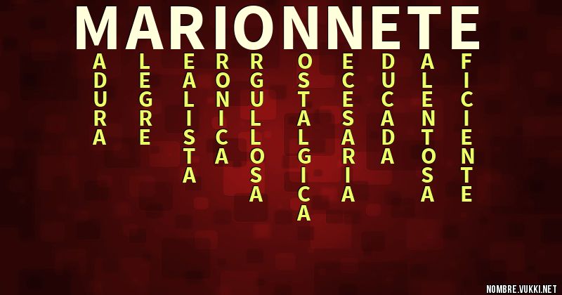 Acróstico marionnete