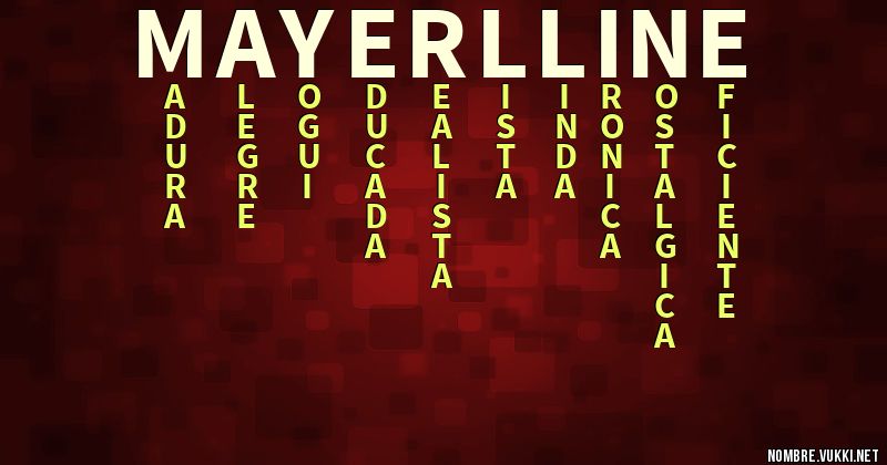 Acróstico mayerlline