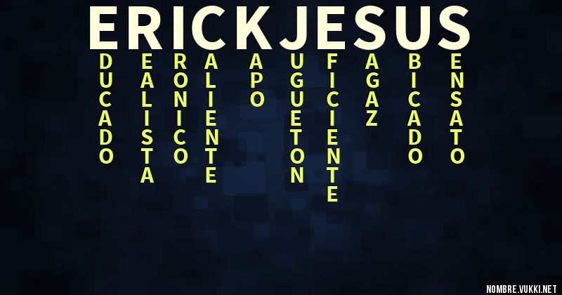 Acróstico erick jesus