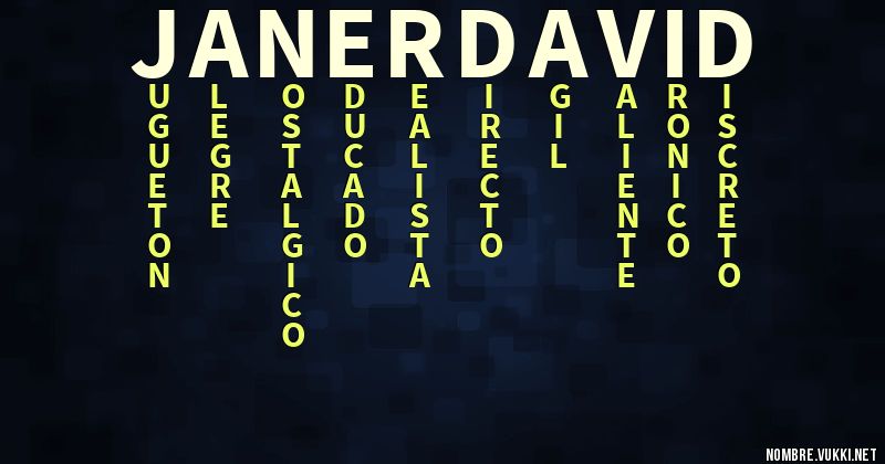 Acróstico janer david