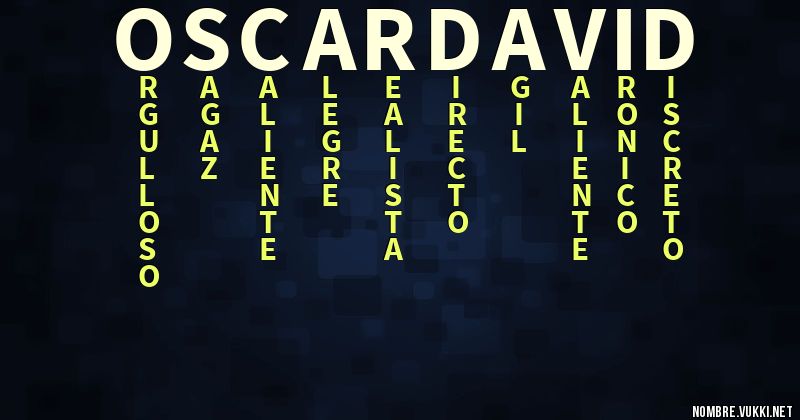 Acróstico oscar david