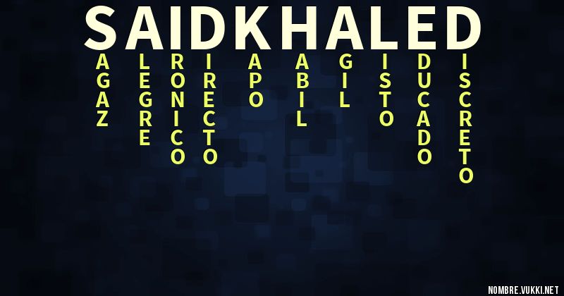 Acróstico said khaled