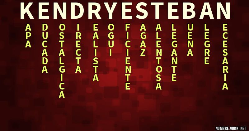 Acróstico kendry esteban