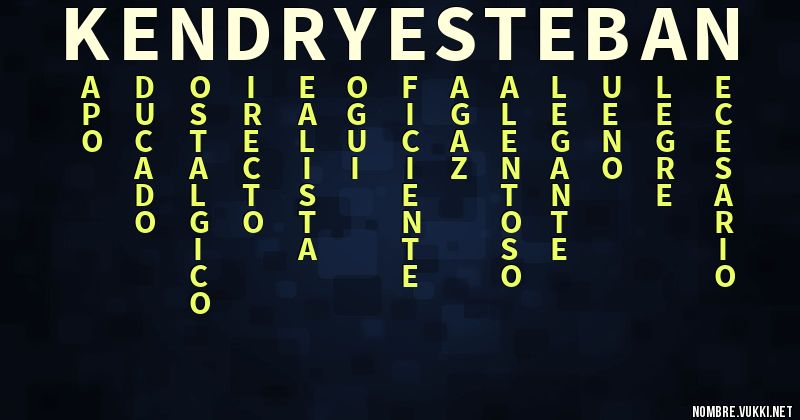 Acróstico kendry esteban