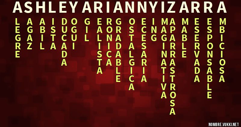 Acróstico ashley arianny izarra