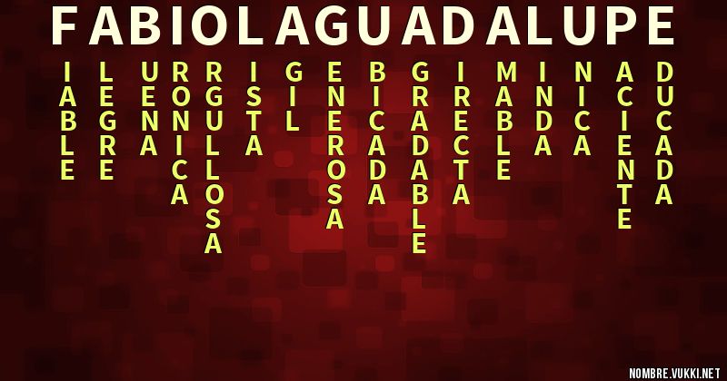 Acróstico fabiola guadalupe