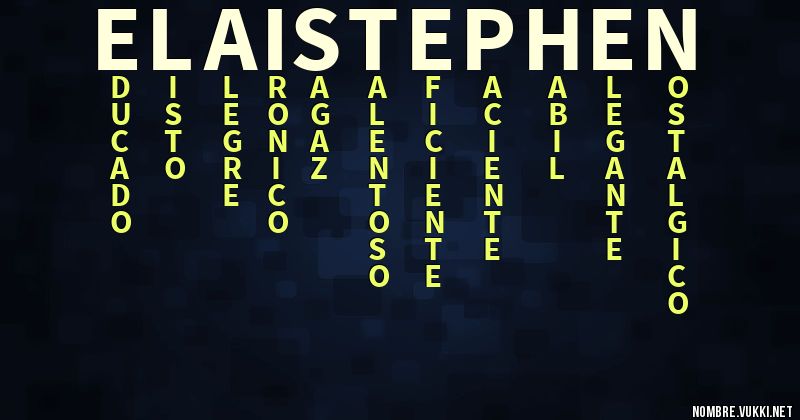 Acróstico elai stephen